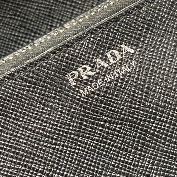 PRADA - Black Saffiano Leather Hardware Bifold Wallet 373-080625 - Picture 13 of 13